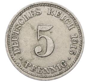 5 пфеннигов 1915 года D Германия — Фото №1