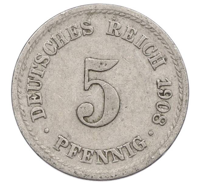 Монета 5 пфеннигов 1908 года F Германия (Артикул: M2-89499) — Фото №1