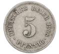 Монета 5 пфеннигов 1908 года F Германия (Артикул: M2-89501) — Фото №1