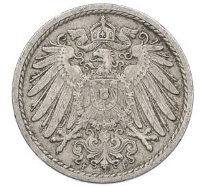 5 пфеннигов 1908 года F Германия — Фото №2