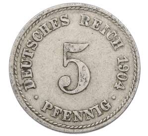 5 пфеннигов 1904 года A Германия — Фото №1