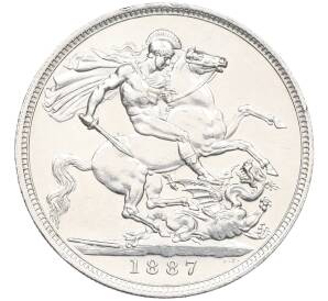 1 крона 1887 года Великобритания — Фото №1