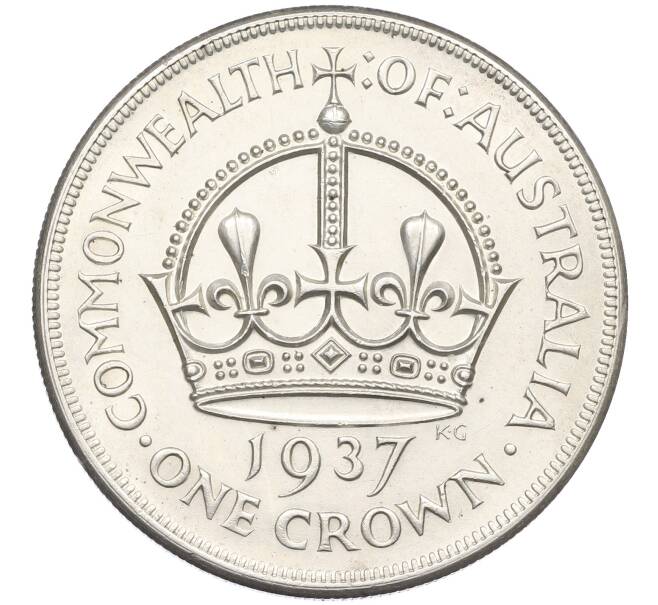 Монета 1 крона 1937 года Австралия (Артикул: K12-66705) — Фото №1
