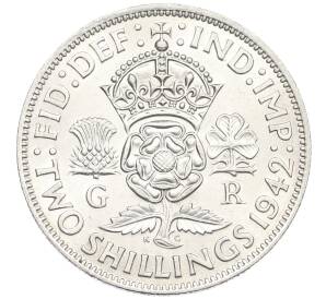 2 шиллинга 1942 года Великобритания — Фото №1