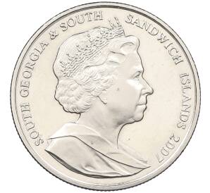 2 фунта 2007 года Южная Георгия и Южные Сэндвичевы острова «Трансарктическая экспедиция» — Фото №2