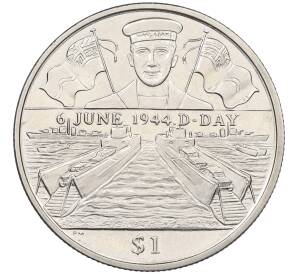 1 доллар 2004 года Британские Виргинские острова «60 лет Высадке в Нормандии — Флот» — Фото №1