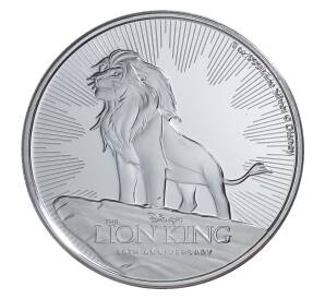 2 доллара 2019 года Ниуэ — Король Лев