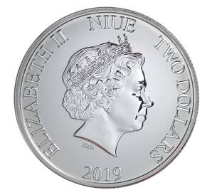 2 доллара 2019 года Ниуэ — Король Лев