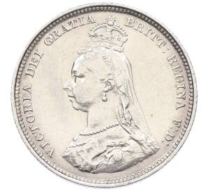 1 шиллинг 1887 года Великобритания — Фото №2