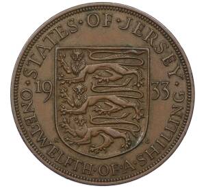 1/12 шиллинга 1933 года Джерси — Фото №1
