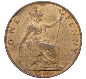 1 пенни 1900 года Великобритания — Фото №1