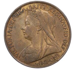 1 пенни 1900 года Великобритания — Фото №2