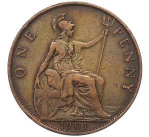 1 пенни 1901 года Великобритания — Фото №1
