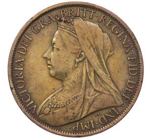 1 пенни 1901 года Великобритания — Фото №2