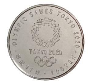 100 йен 2019 года Япония «XXXII летние Олимпийские игры 2020 в Токио — Сёрфинг» — Фото №2