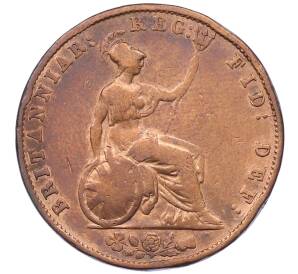 1/2 пенни 1853 года Великобритания — Фото №2