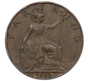 1 фартинг 1899 года Великобритания — Фото №1