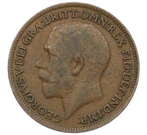 1 фартинг 1921 года Великобритания — Фото №2