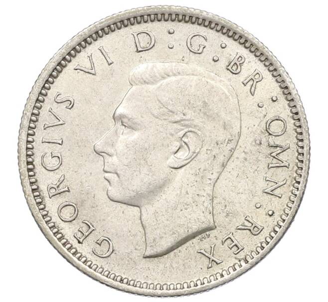 Монета 6 пенсов 1942 года Великобритания (Артикул: K12-66834) — Фото №2