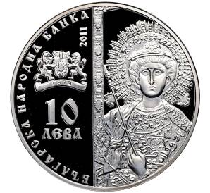10 левов 2011 года Болгария «Зографский монастырь» — Фото №2
