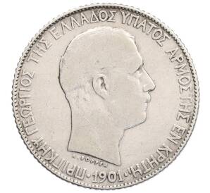 1 драхма 1901 года Крит — Фото №1