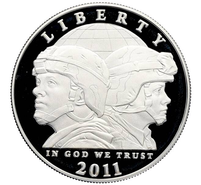 Монета 1 доллар 2011 года P США «Армия США» (Артикул: M2-89516) — Фото №1