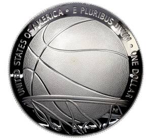 1 доллар 2020 года P США «Зал Славы Баскетбола» — Фото №1