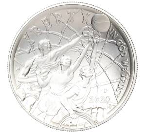 1 доллар 2020 года P США «Зал Славы Баскетбола» — Фото №2