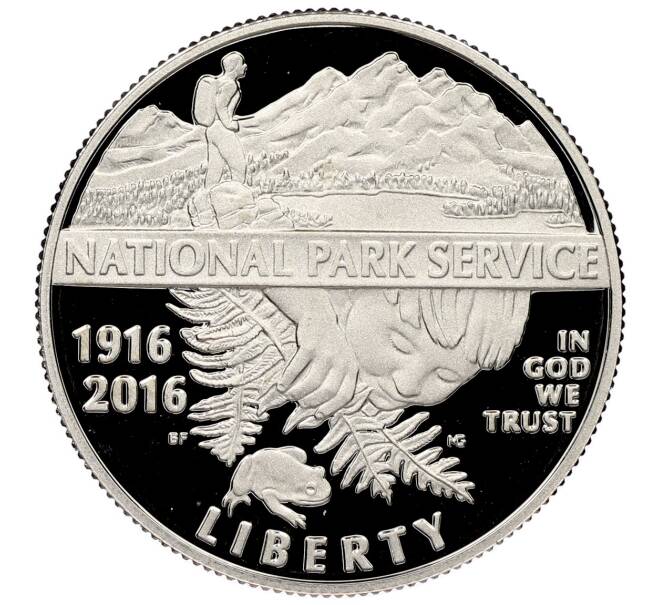 Монета 1/2 доллара (50 центов) 2016 года S США «100 лет Службе национальных парков США» (Артикул: M2-89533) — Фото №1