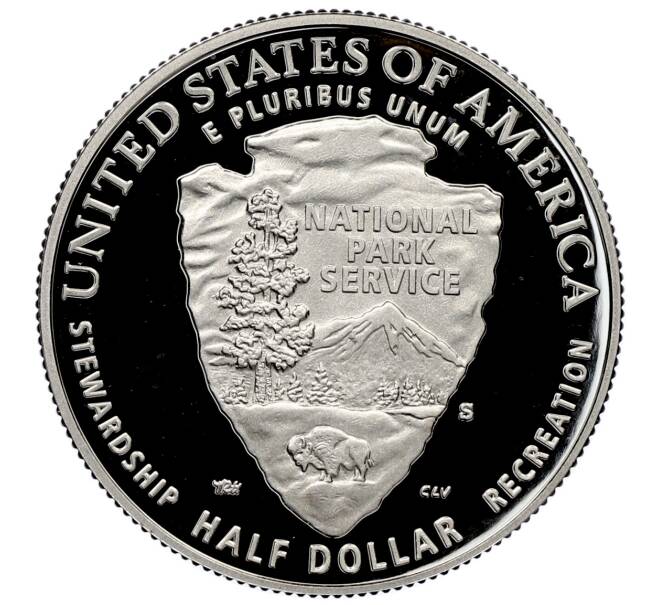 Монета 1/2 доллара (50 центов) 2016 года S США «100 лет Службе национальных парков США» (Артикул: M2-89533) — Фото №2