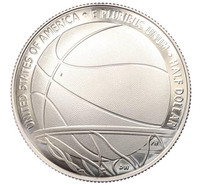 Монета 1/2 доллара (50 центов) 2020 года S США «Зал Славы Баскетбола» (Артикул: M2-89537) — Фото №1