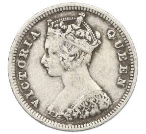 10 центов 1889 года Гонконг — Фото №2