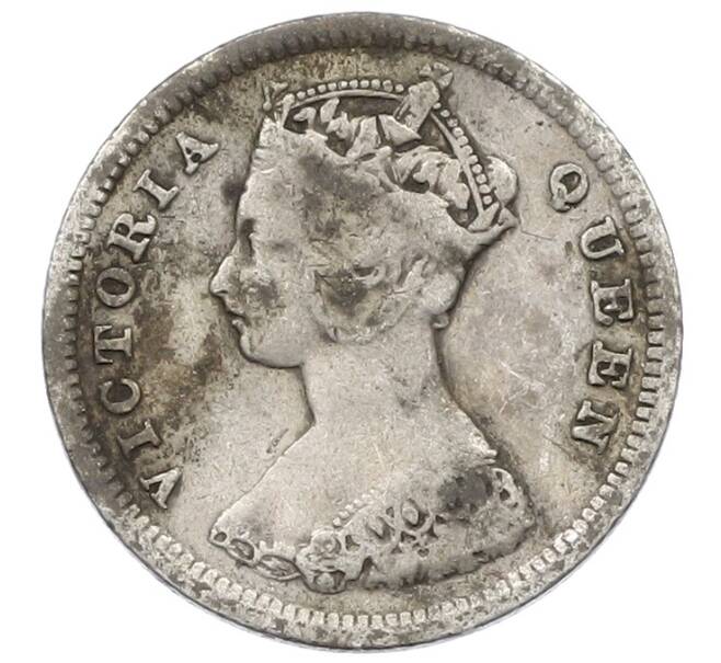 Монета 10 центов 1893 года Гонконг (Артикул: K4-0237) — Фото №2