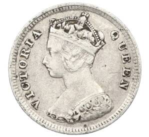 10 центов 1895 года Гонконг — Фото №2