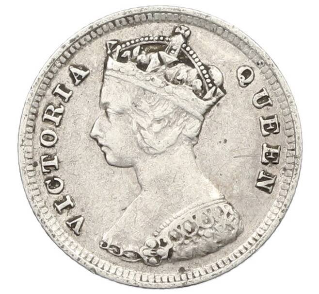 Монета 10 центов 1895 года Гонконг (Артикул: K4-0239) — Фото №2
