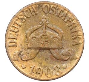 1 геллер 1908 года J Германская Восточная Африка — Фото №1