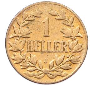 1 геллер 1908 года J Германская Восточная Африка — Фото №2