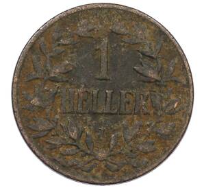 1 геллер 1910 года J Германская Восточная Африка — Фото №2