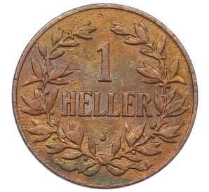 1 геллер 1913 года J Германская Восточная Африка — Фото №2