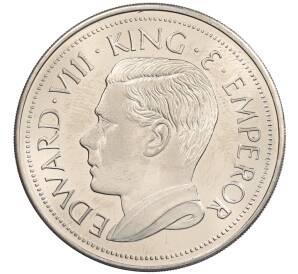 1 крона 1936 года Кипр — Эдуард VIII (Unusual) — Фото №2