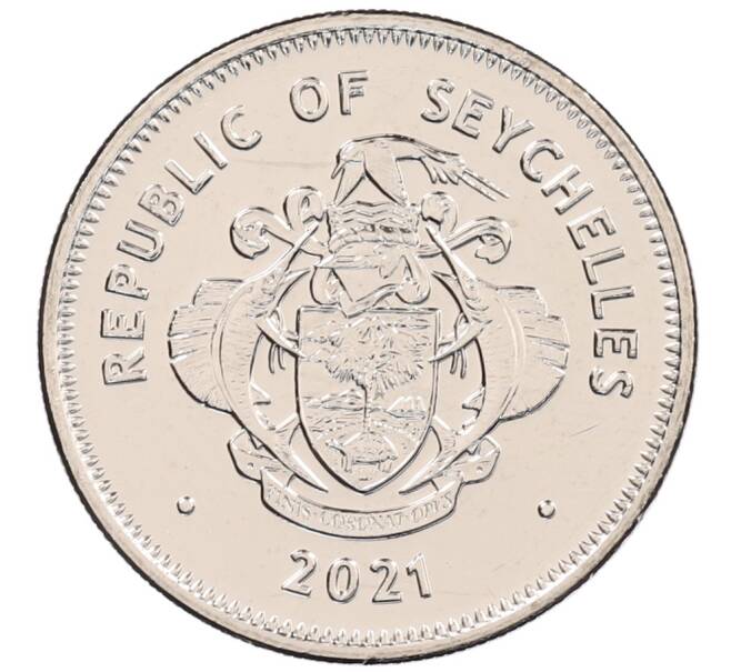 Монета 1 рупия 2021 года Сейшелы (Артикул: K12-67921) — Фото №2