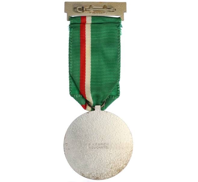 Медаль Швейцария «Поезд дальнего следования 17 октября Schoneuhl Urtenen 1973 года» (Артикул: K12-67906) — Фото №2