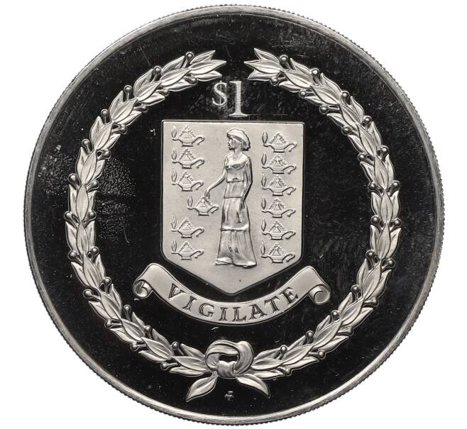 Монета 1 доллар 1992 года Британские Виргинские острова «500 лет открытию Америки» (Артикул: K4-0301) — Фото №1