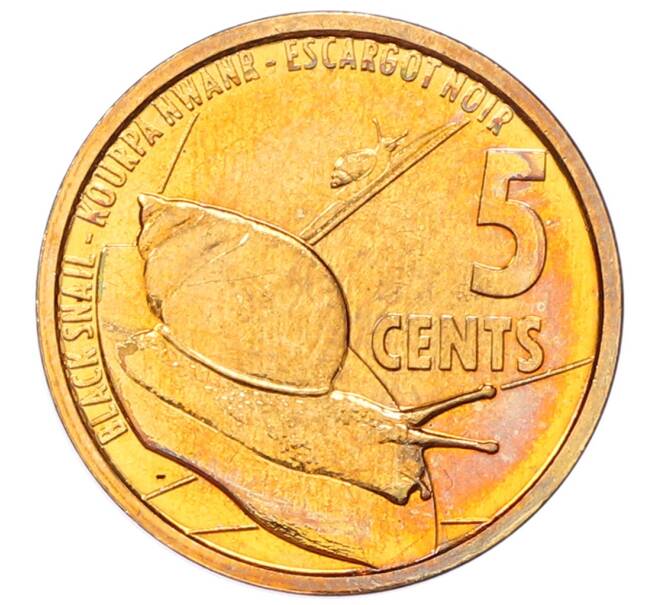 Монета 5 центов 2022 года Сейшелы (Артикул: K12-68034) — Фото №1