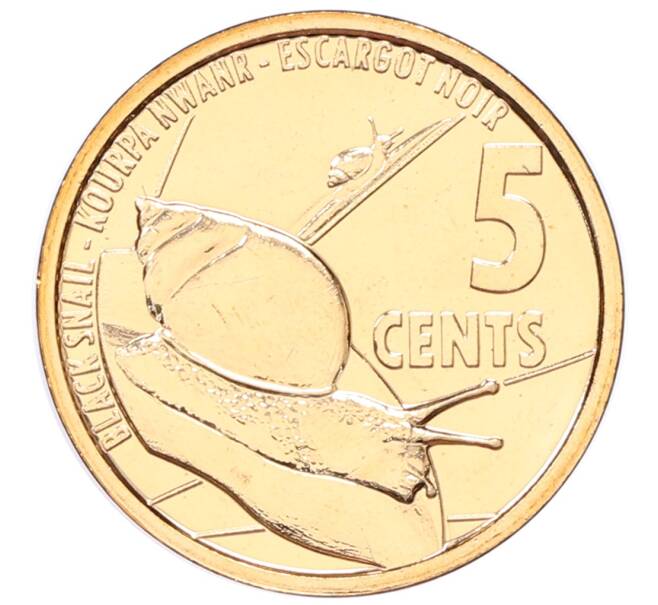 Монета 5 центов 2022 года Сейшелы (Артикул: K12-68043) — Фото №1