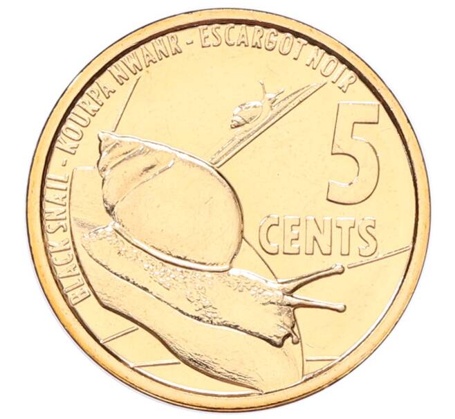 Монета 5 центов 2022 года Сейшелы (Артикул: K12-68044) — Фото №1