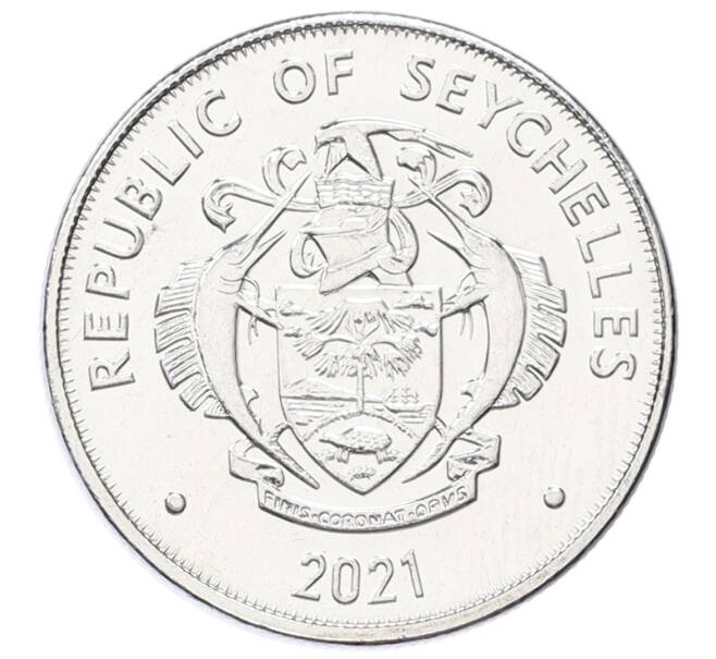 Монета 25 центов 2021 года Сейшелы (Артикул: K12-68054) — Фото №2