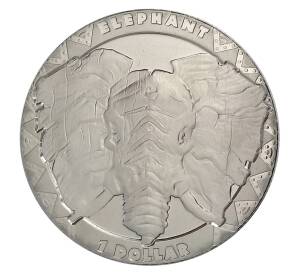 1 доллар 2019 года Сьерра-Леоне — Слон — Фото №1