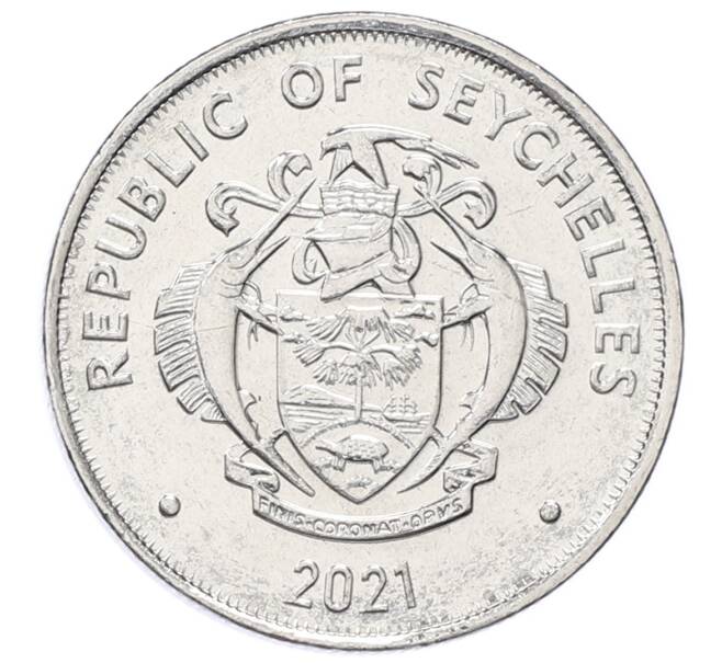 Монета 25 центов 2021 года Сейшелы (Артикул: K12-68124) — Фото №2