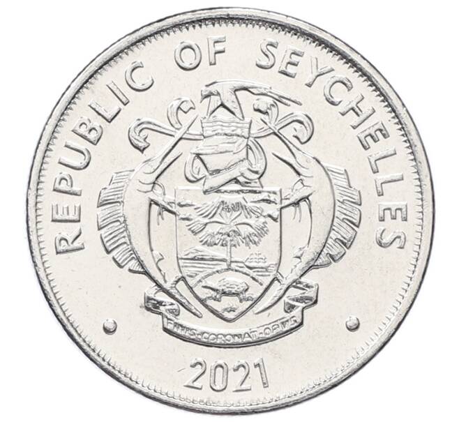 Монета 25 центов 2021 года Сейшелы (Артикул: K12-68126) — Фото №2